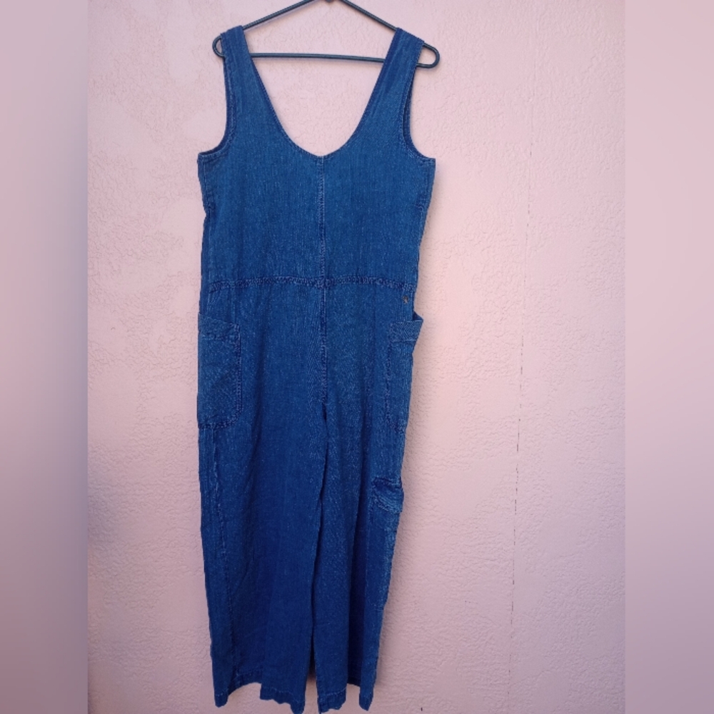 NWT Anthropologie Pilcro Wide-leg Zipfront Overalls In Size XS (Runs Large) - Picture 4 of 9